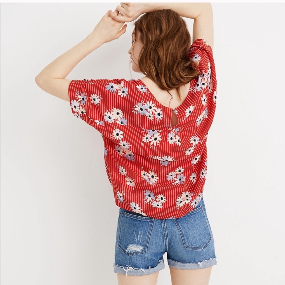 Madewell Floral Striped Top - Picture 3 of 7